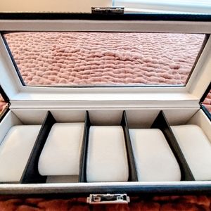 Black Watch Case for five Watches